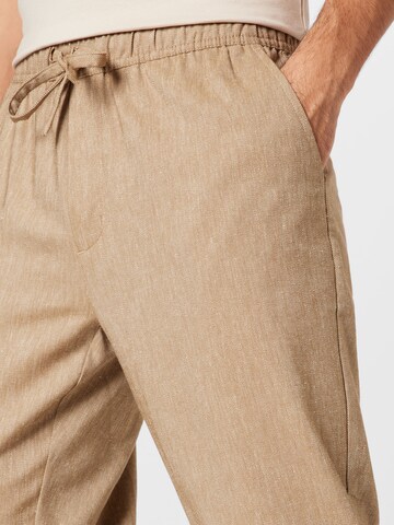 Casual Friday Regular Trousers 'Pilou' in Brown