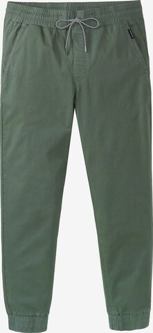 Effilé Pantalon chino recolution en vert : devant