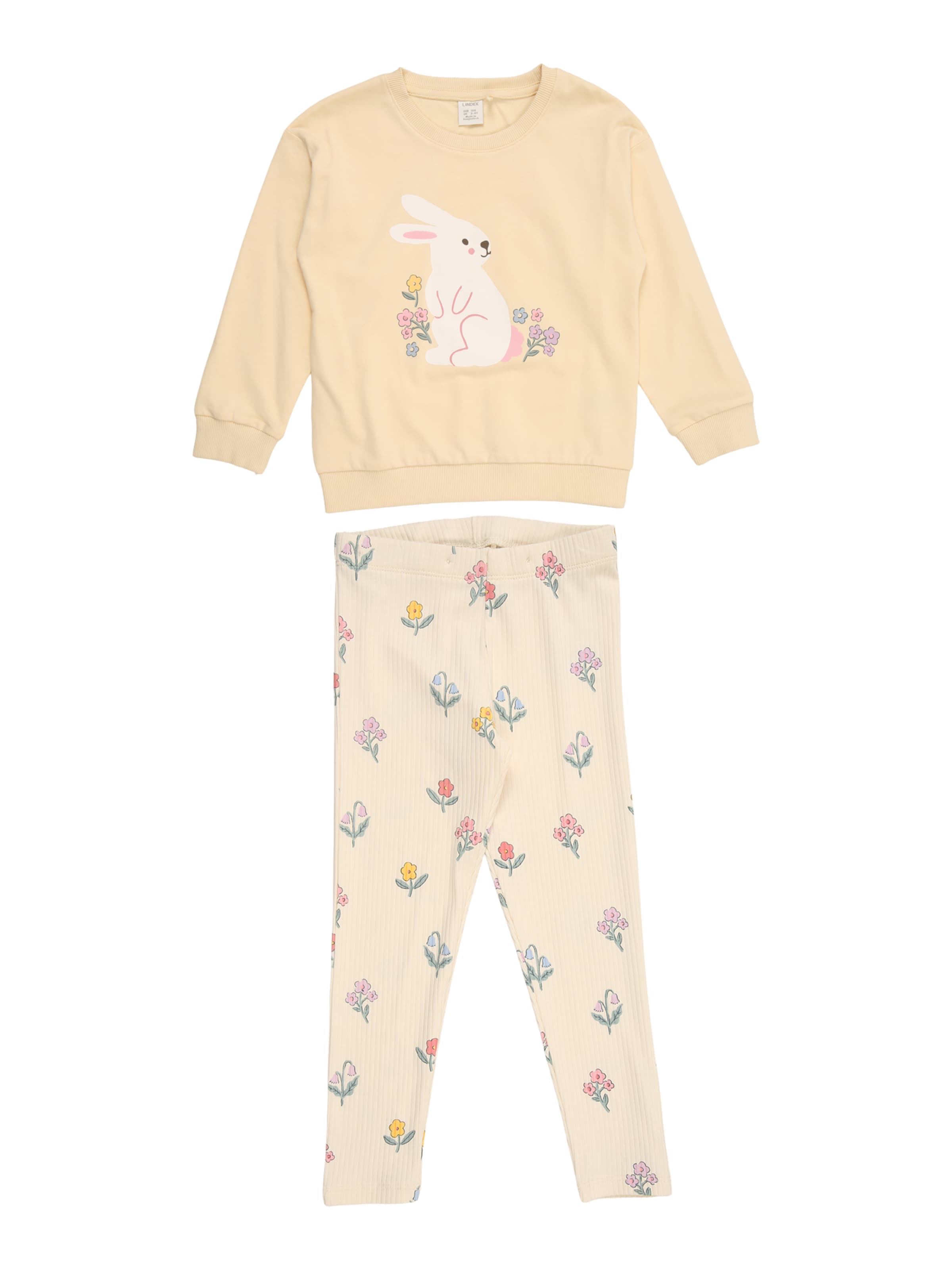 Lindex Set 'Rabbit' in Geel: voorkant