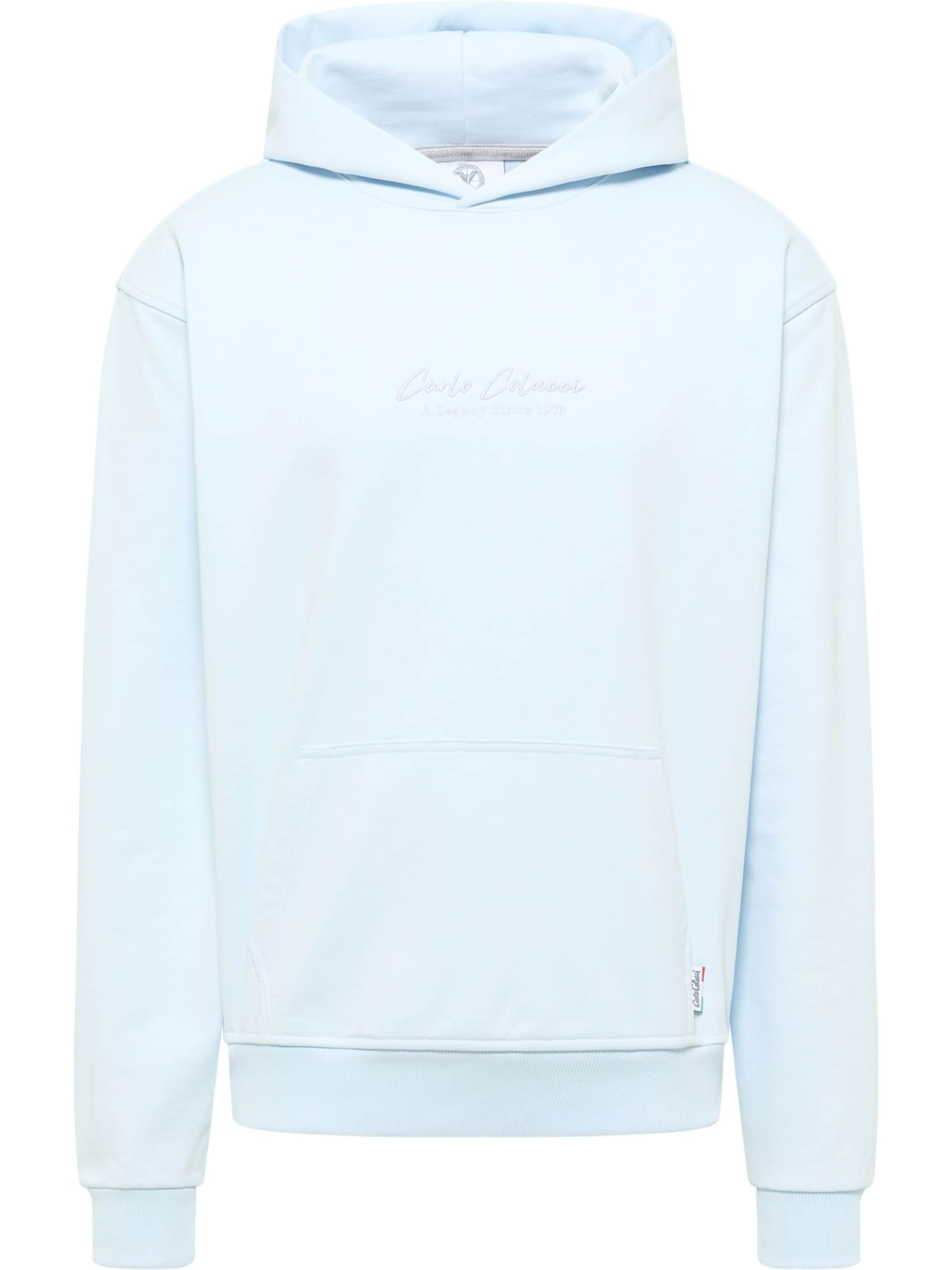 Carlo Colucci Sweatshirt 'Frigo' in Blauw: voorkant