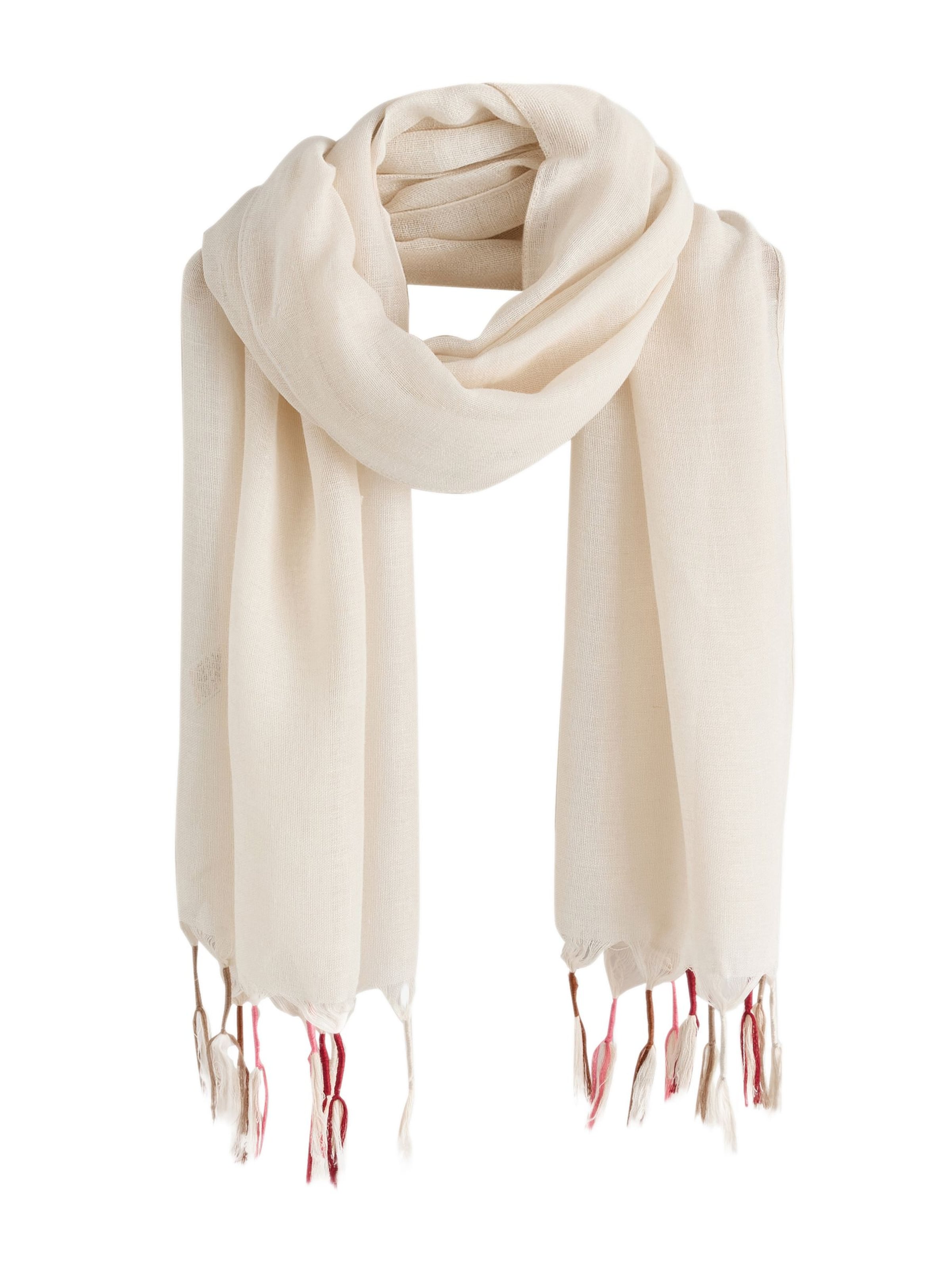 Next Scarf in Beige: front