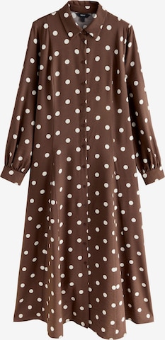 Robe-chemise Next en marron : devant