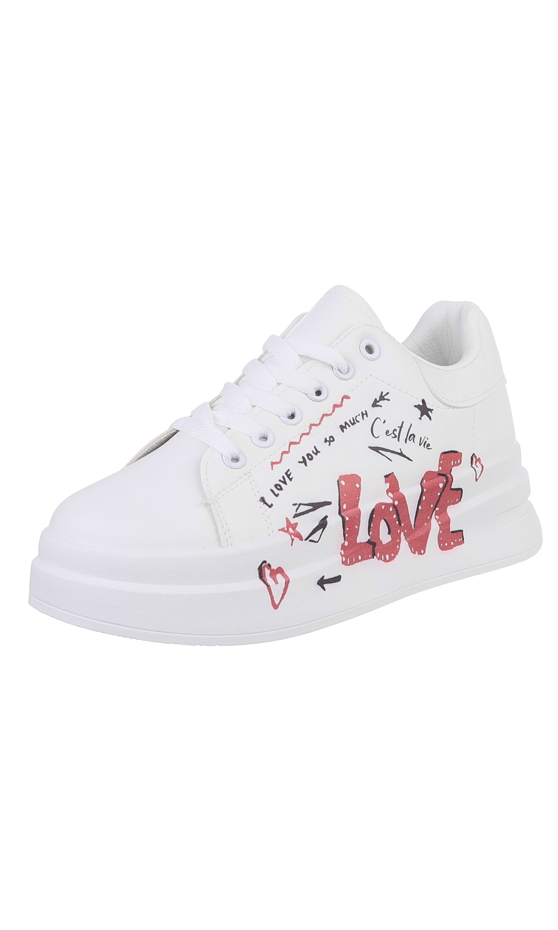 Ital-Design Sneaker in Weiß: Vorderseite