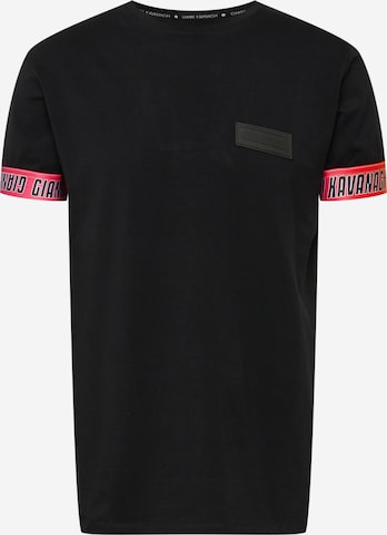 Gianni Kavanagh - Camiseta 'Black Torsion' en negro: frente
