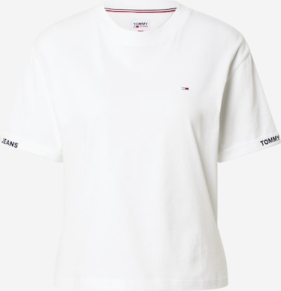 Tricou Tommy Jeans pe alb, Vizualizare produs