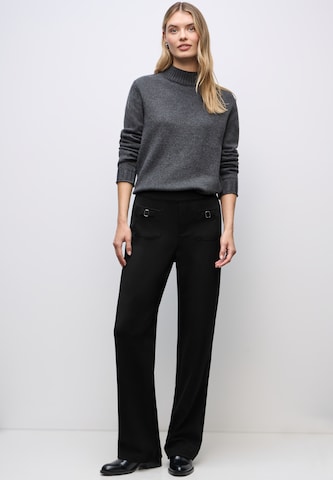 STREET ONE Loosefit Hose in Schwarz