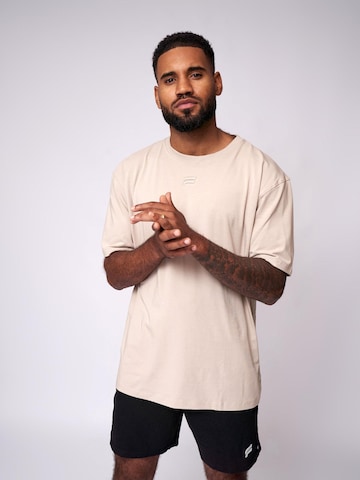 T-Shirt 'Essential Oversized T-shirt' Fortex Fitness en beige