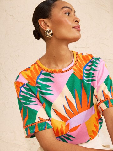 T-shirt love & roses en mélange de couleurs