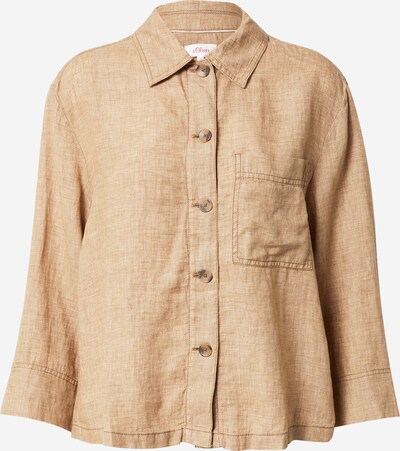 s.Oliver Bluse in dunkelbeige, Produktansicht