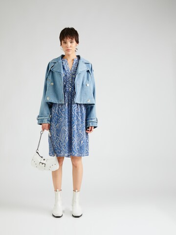 SAINT TROPEZ Shirt Dress 'Valerie' in Blue