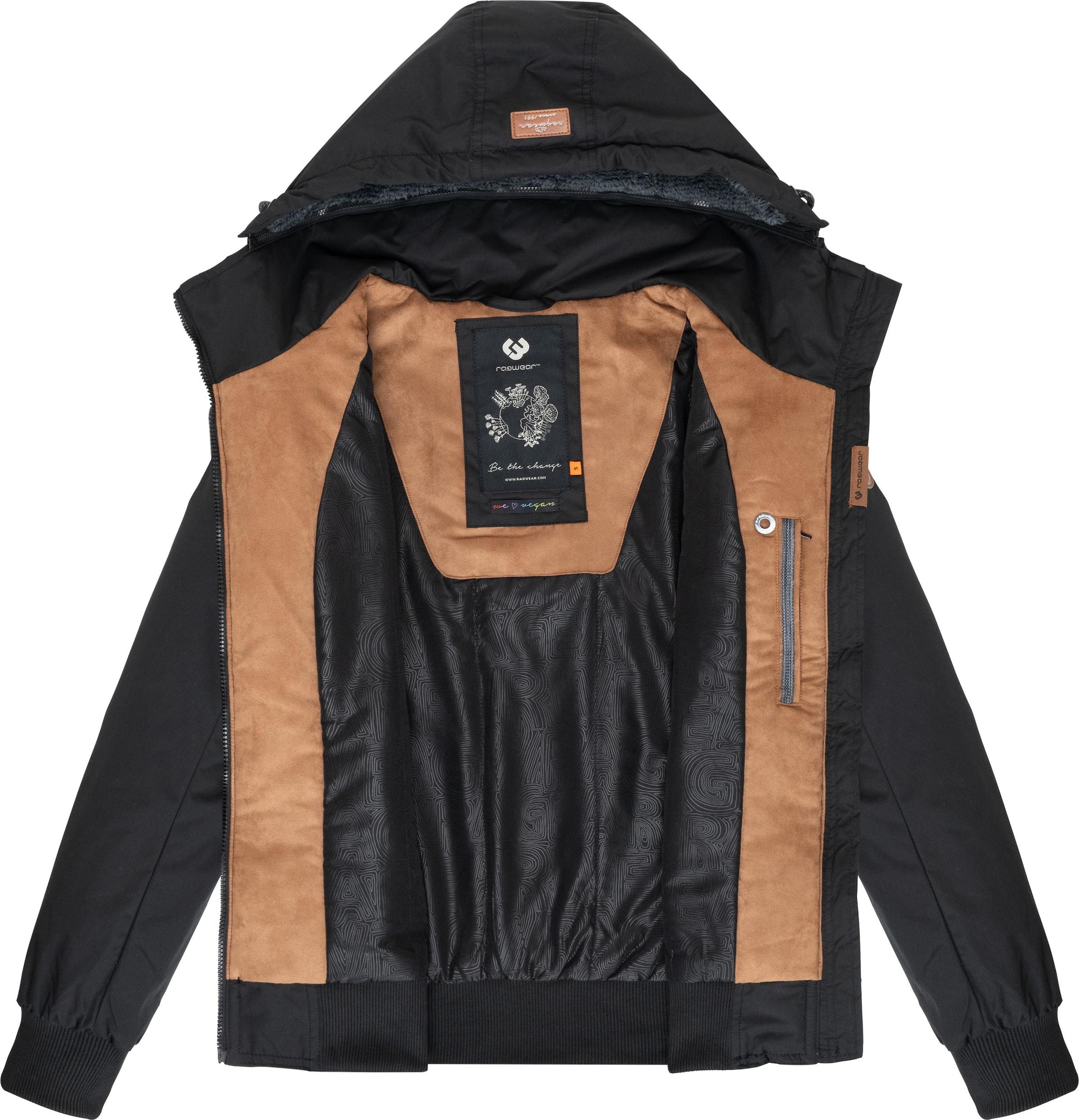 Giacca funzionale 'Jotty' di Ragwear in nero