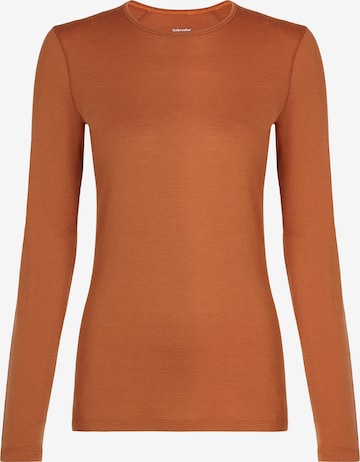 Tricou funcțional 'Oasis' de la ICEBREAKER pe portocaliu: față