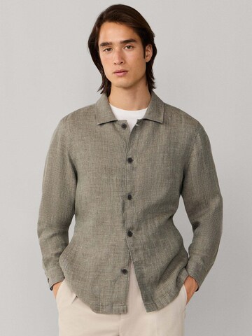 Coupe regular Chemise Hackett London en vert : devant