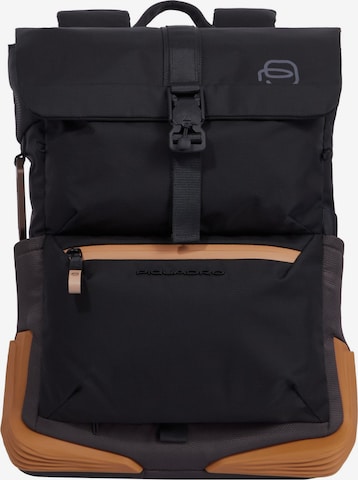 Piquadro Backpack 'Corner 2.0' in Black: front