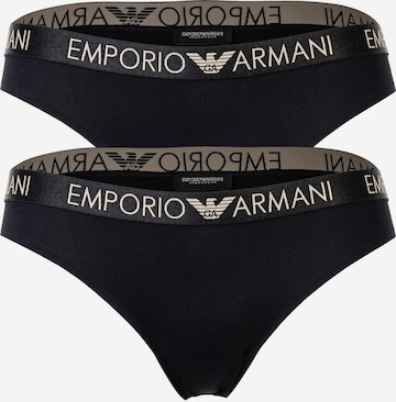 Slip Emporio Armani en noir : devant