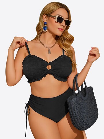 Magicshe Bralette Bikini in Black