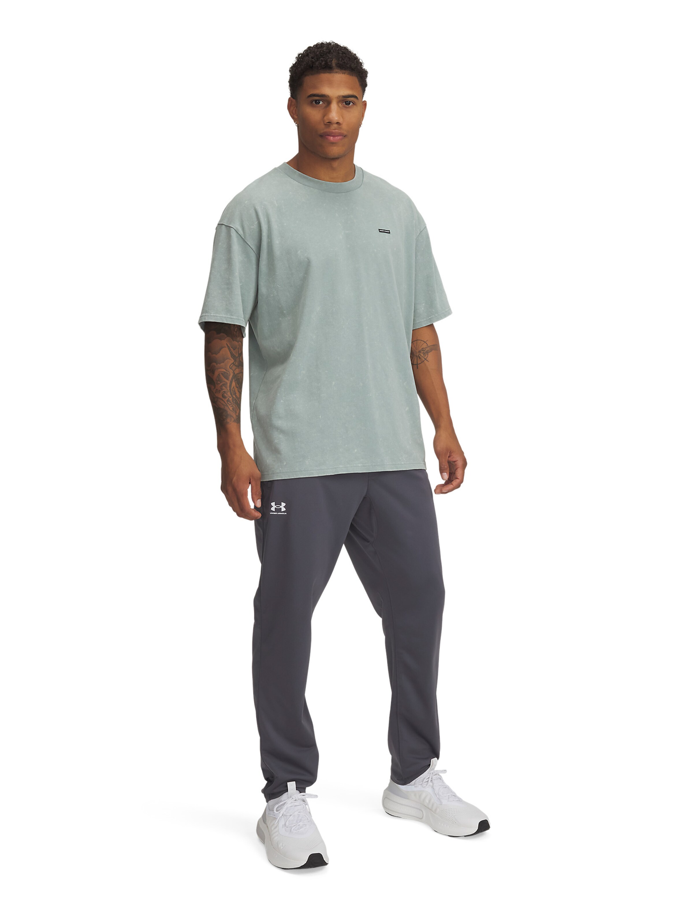 UNDER ARMOUR Regular Sports trousers 'Brawler' in Grey