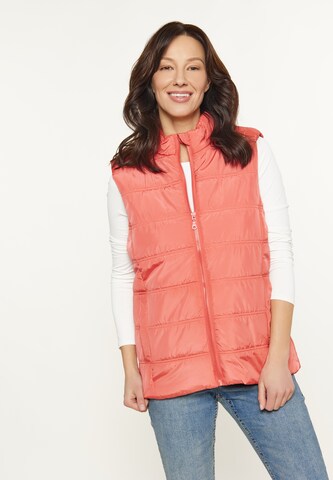 Gilet usha BLUE LABEL en orange : devant
