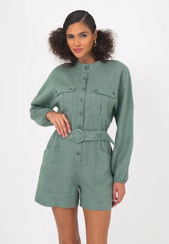 FRESHLIONS Jumpsuit 'Jade' in Groen: voorkant