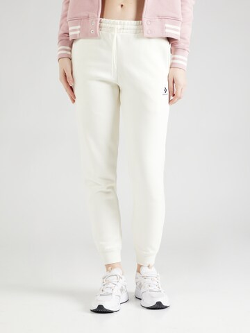 Effilé Pantalon CONVERSE en beige : devant