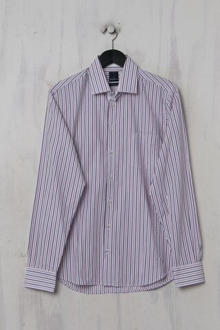 HECHTER PARIS Button Up Shirt in M in White: front