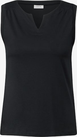 CECIL Top in Schwarz: Vorderseite