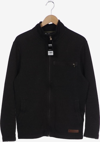 PEAK PERFORMANCE Sweatshirt & Zip-Up Hoodie in L in Grey: front