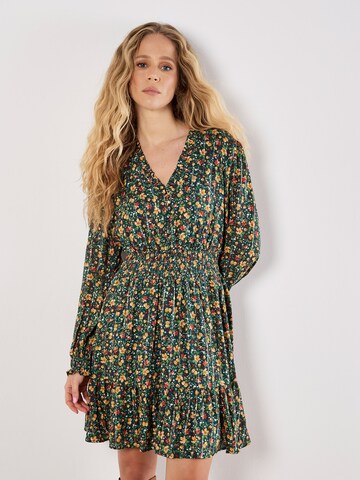 Apricot Jurk ' ' in Groen: voorkant