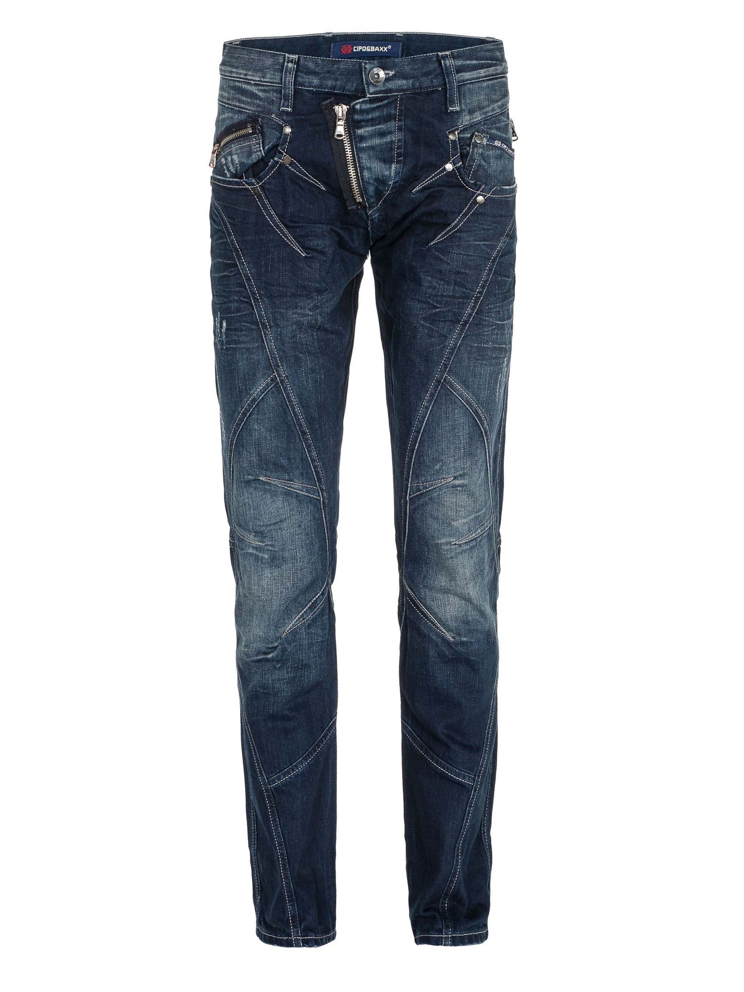 CIPO & BAXX Slim fit Jeans in Blue: front