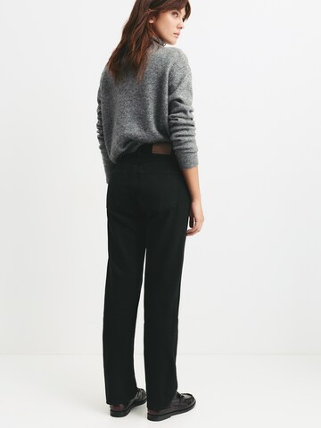 Regular Jeans de la Pull&Bear pe negru