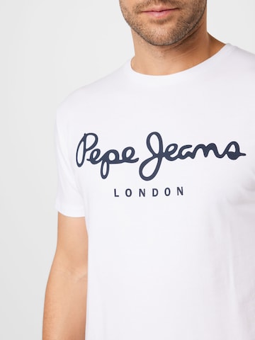 balts Pepe Jeans T-Krekls