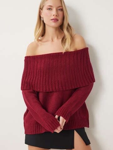 Happiness İstanbul Tröja i röd: framsida