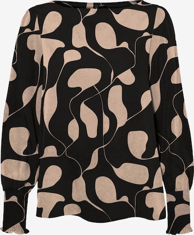 VERO MODA Bluza 'LYDIA' u pijesak / crna, Pregled proizvoda