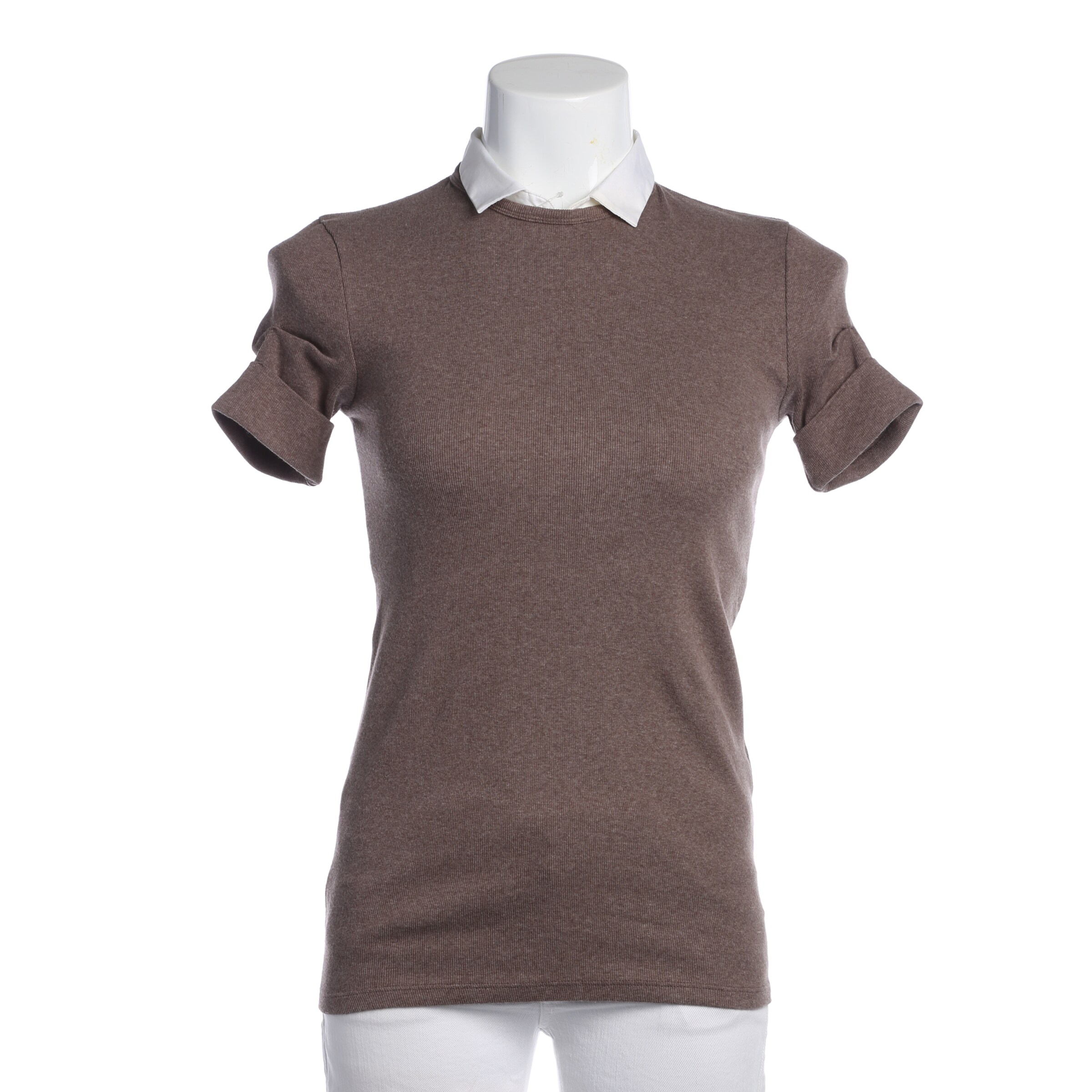 Brunello Cucinelli Top & Shirt in S in Brown: front