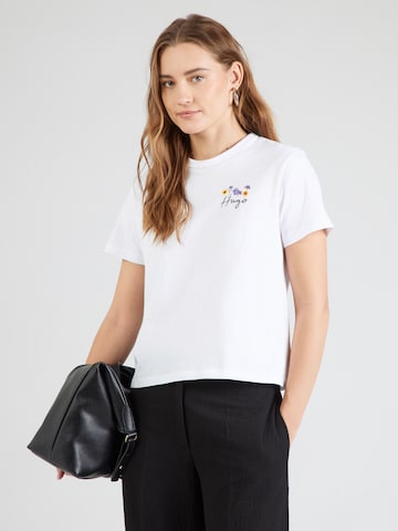 HUGO Μπλουζάκι 'Destrel_4' σε λευκό: μπροστά