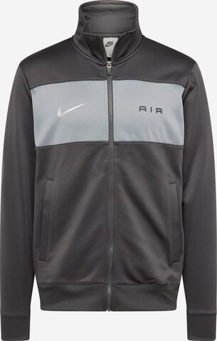 Nike Sportswear Ζακέτα φούτερ 'AIR' σε γκρι: μπροστά