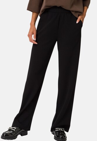 zero Flared Pants in Black: front
