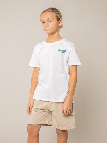 T-Shirt 'Janeiro' Deeluxe en blanc : devant