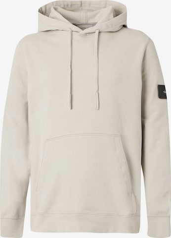 Bluză de molton de la Calvin Klein Jeans pe bej: față