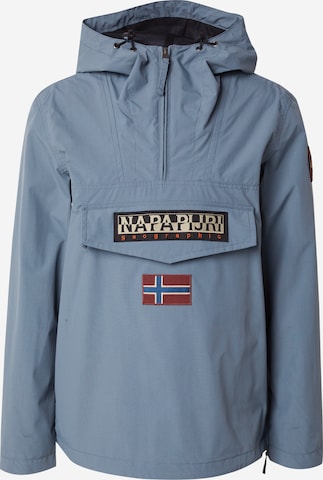 NAPAPIJRI Weatherproof jacket 'Rainforest' in Blue: front