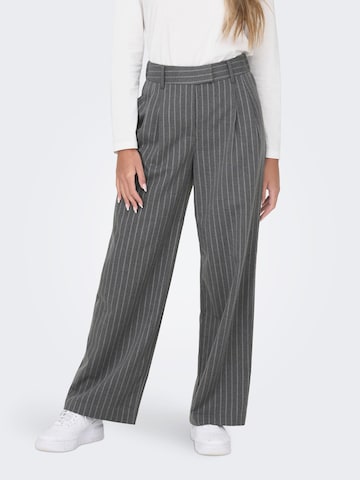 ONLY Loose fit Pants 'Dita' in Grey: front