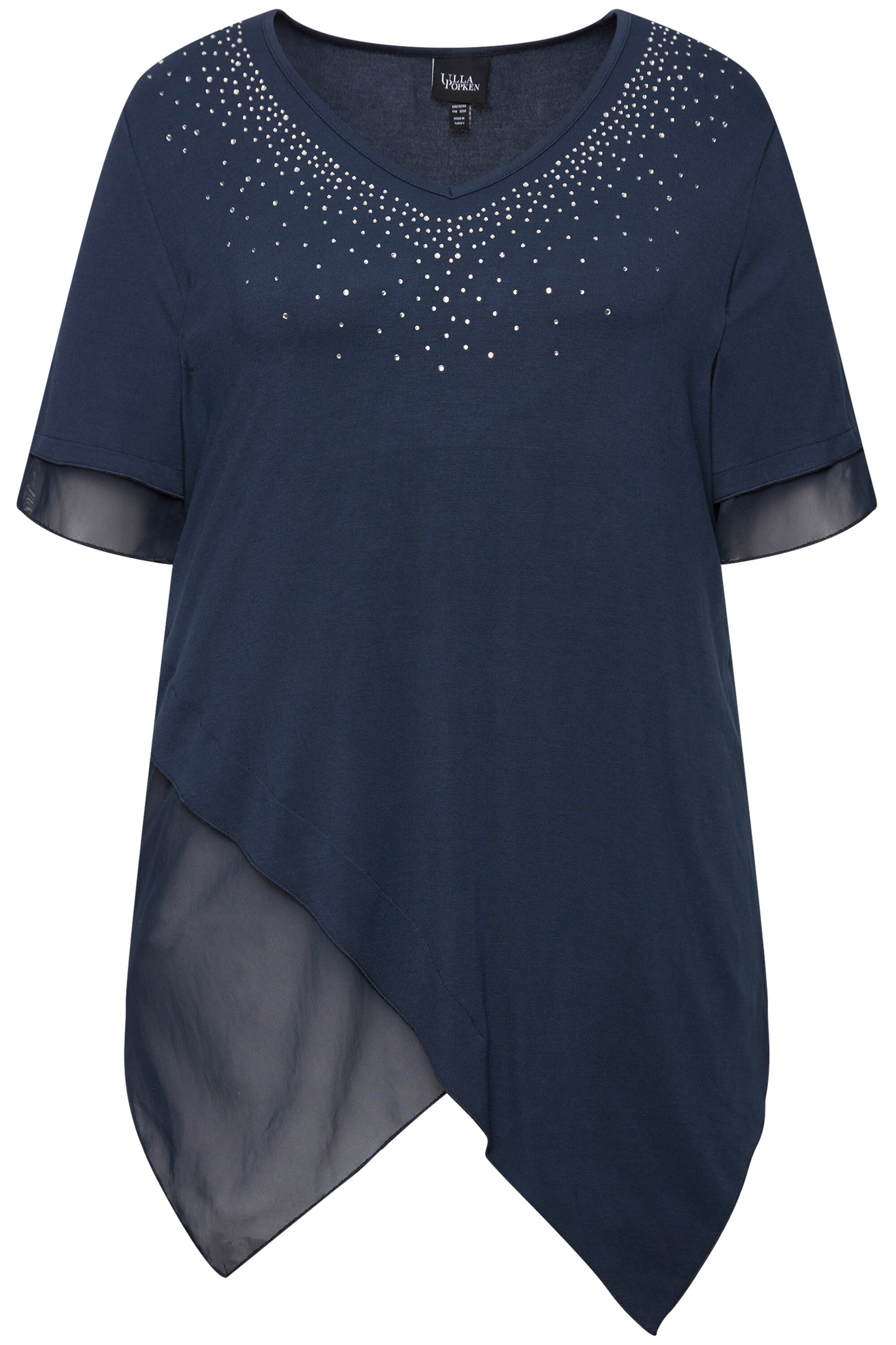 Ulla Popken Bluse in Blau: Vorderseite