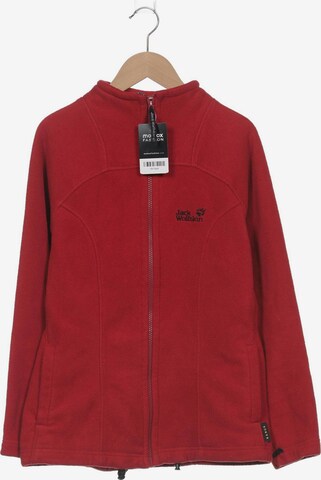 JACK WOLFSKIN Sweatshirt & Zip-Up Hoodie in S in Red: front