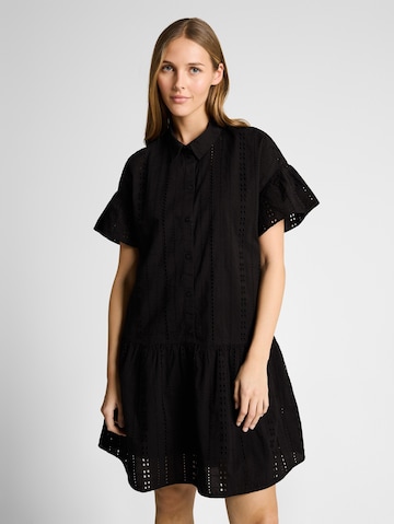 TOM TAILOR DENIM Shirt dress in Black: front
