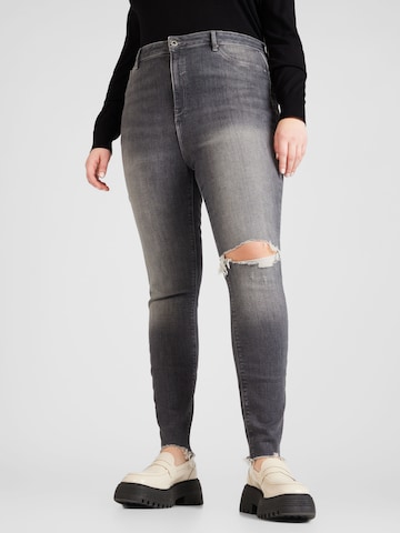 River Island Plus Slim fit Jeans 'MOLLY' in Grey: front