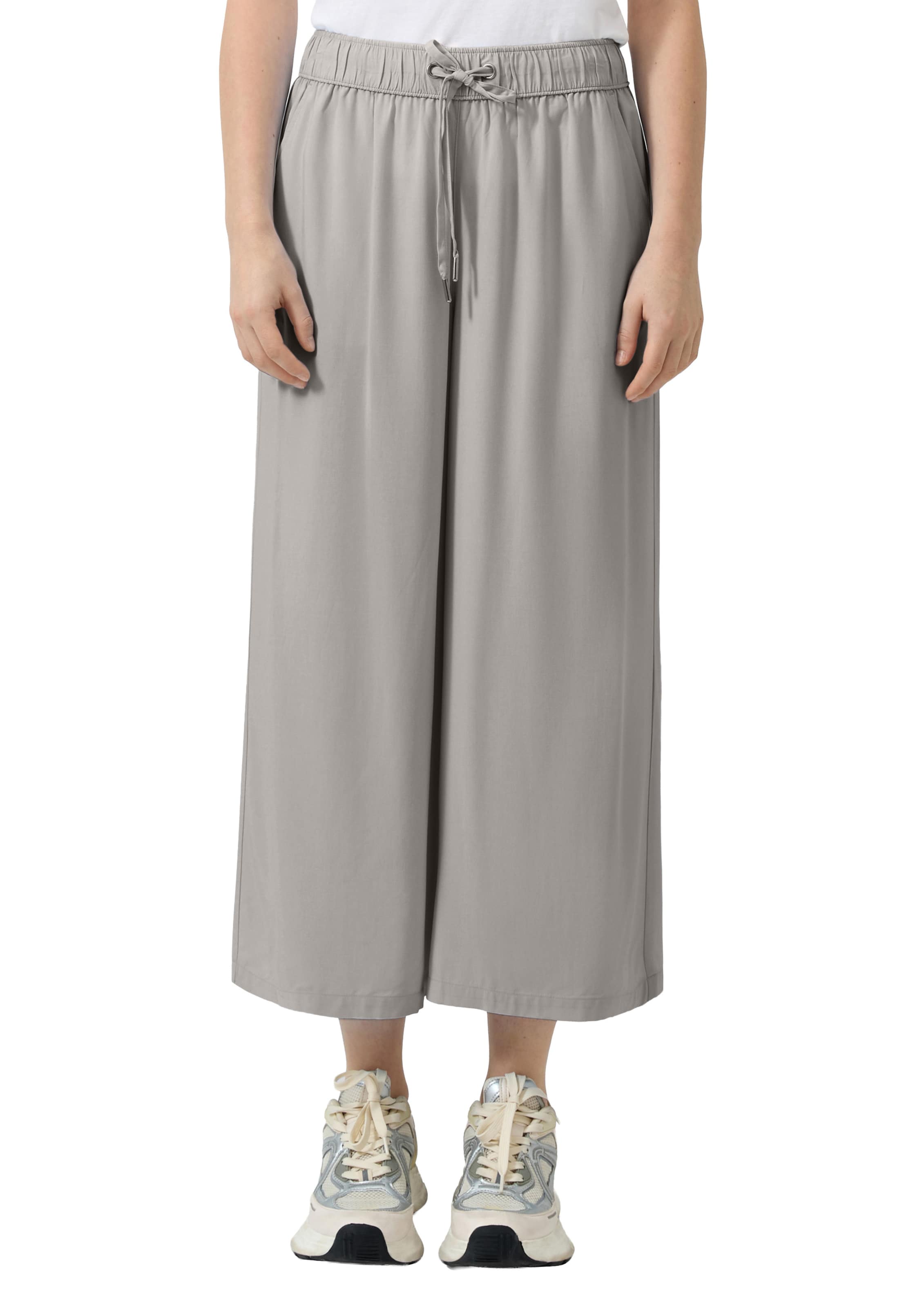 Wide Leg Pantalon QS en gris