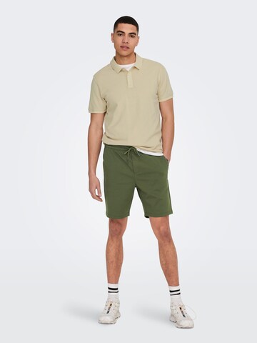 regular Pantaloni 'Linus' di Only & Sons in verde