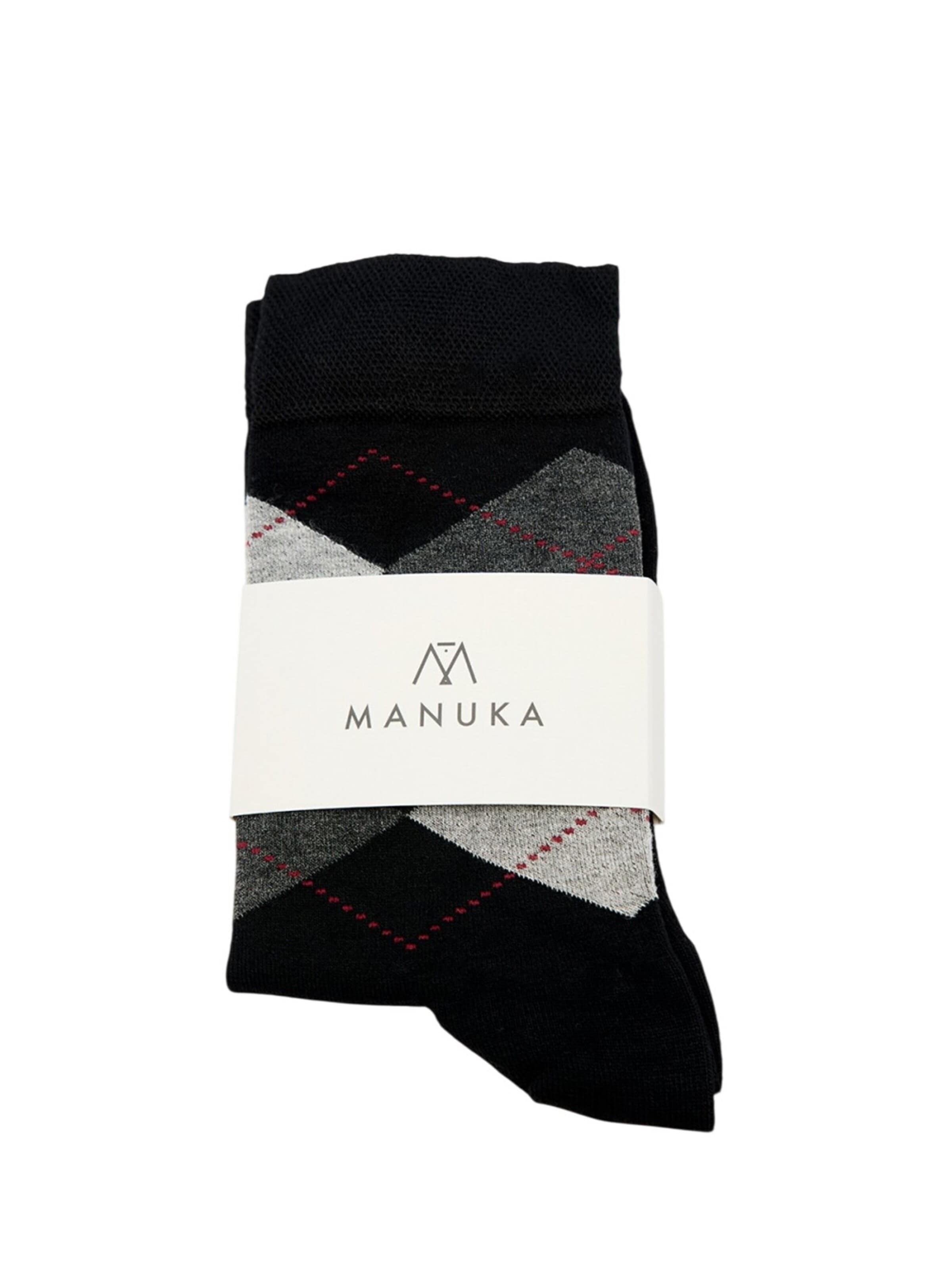 Chaussettes MANUKA en noir : devant