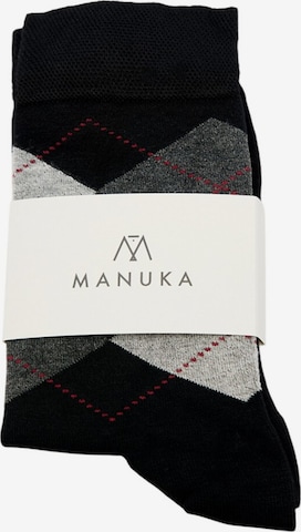Chaussettes MANUKA en noir : devant