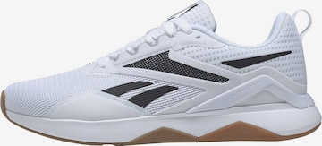 Reebok - Sapatilha de desporto em branco: frente